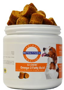 Ez-Chew Omega-3 Fatty Acid Soft Chews (Small & Medium Breed) Private Labeling 