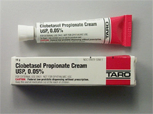 Clobetasol Propionate Cream USP 0.05% 15gm By Taro Pharmaceuticals