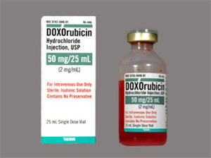 Doxorubicin Hcl Injection 2Mg/ml - 50mg 25ml By Teva Pharmaceuticals