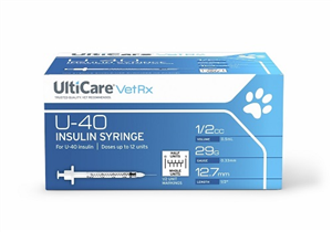 Syringes Insulin 0.5cc [U-40] With Half Unit Scale - 29G X0.5 B100 By Ultimed