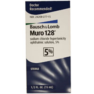 Muro 128 5% Ophthalmic Solution 15ml By Valeant Pharmaceuticals International