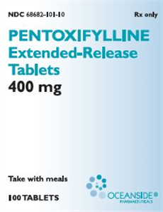 Pentoxifylline ER Tab 400mg B100 By Valeant Pharmaceuticals International