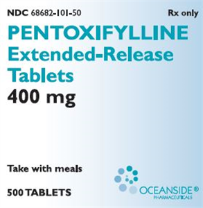 Pentoxifylline ER Tab 400mg B500 By Valeant Pharmaceuticals International