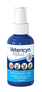Vetericyn Plus All Animal Wound & Skin Spray 3 oz By Vetericyn