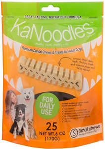 Kanoodles Dental Chews - Small Dogs 5-15Lbs (25 Chews Per Bag) 6 oz By Vets Plus