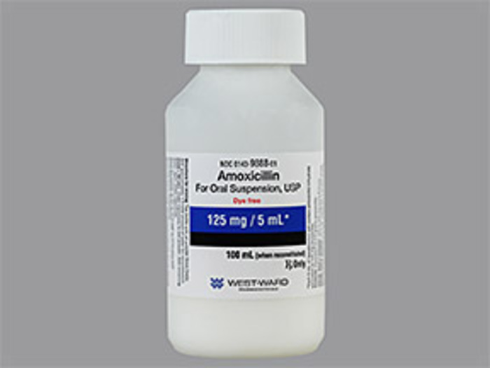 Amoxicillin Oral Suspension 125Mg/5ml 100cc By WestWard Pharmaceutical