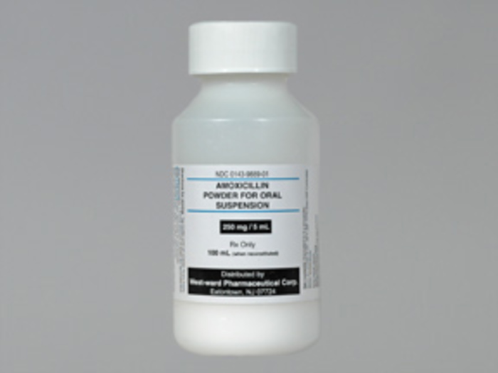 Rx Item-Amoxicillin Trihydrate 250MG/5ML 100 ML SUS by Hikma Pharma USA 