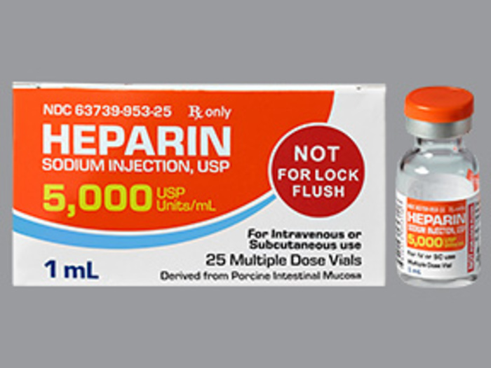 Rx Item-Heparin 5000 1Ml Vial 25X1Ml By Mckesson Packing
