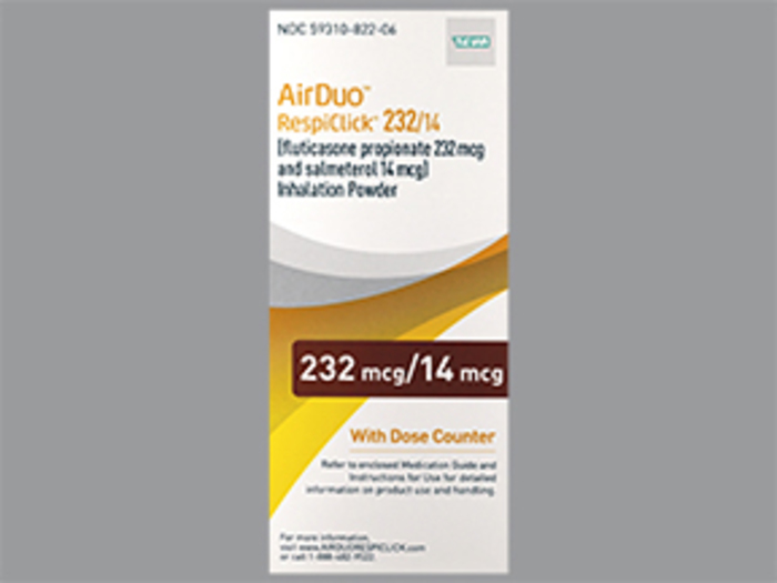 Rx Item-Airduo Respiclick 232/14mcg Inh 0.4 5gm By Teva Pharma 