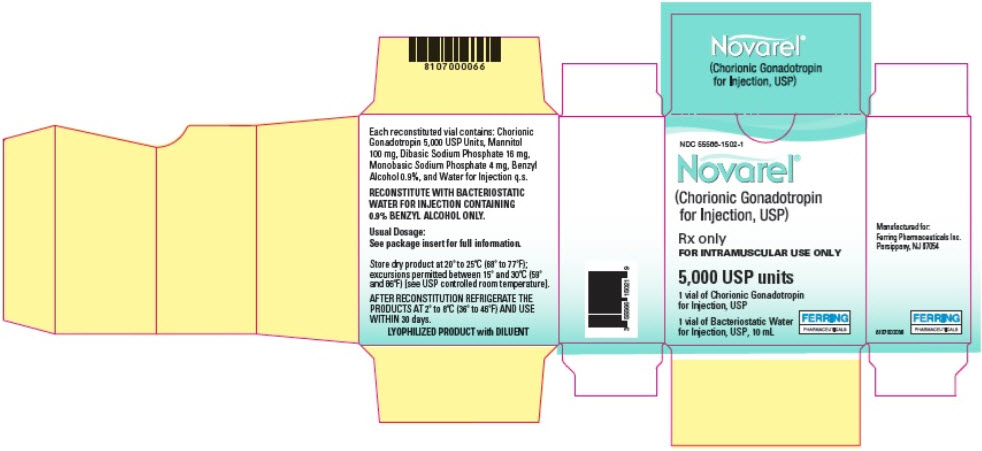 '.Novarel 5000 Unit Vial By Ferring Pharma.'