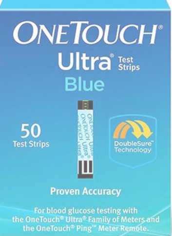 Case of 12-One Touch Ultra Blue Test Strip 25Ct