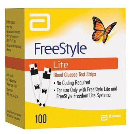 Freestyle Lite Test Strip 50 Count Yellow By Abbott