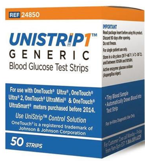 Case of 12-Unistrip Test Strips 50Ct