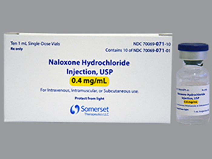 Rx Item-Naloxone 0.4Mg/Ml Vial 10X1Ml By Somerset Pharma Gen Narcan