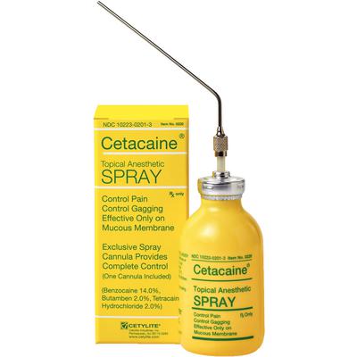 Rx Item-Cetacaine 18% Spray 20gm By Cetylite Industries 
