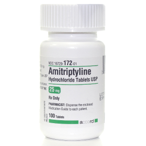 Rx Item-Amitriptyline 25mg Tab 100 By Accord Pharma