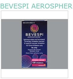 Rx Item-BEVESPI AEROSPHERE 9/4.8MCG 120 INH by Astra Zeneca Pharma