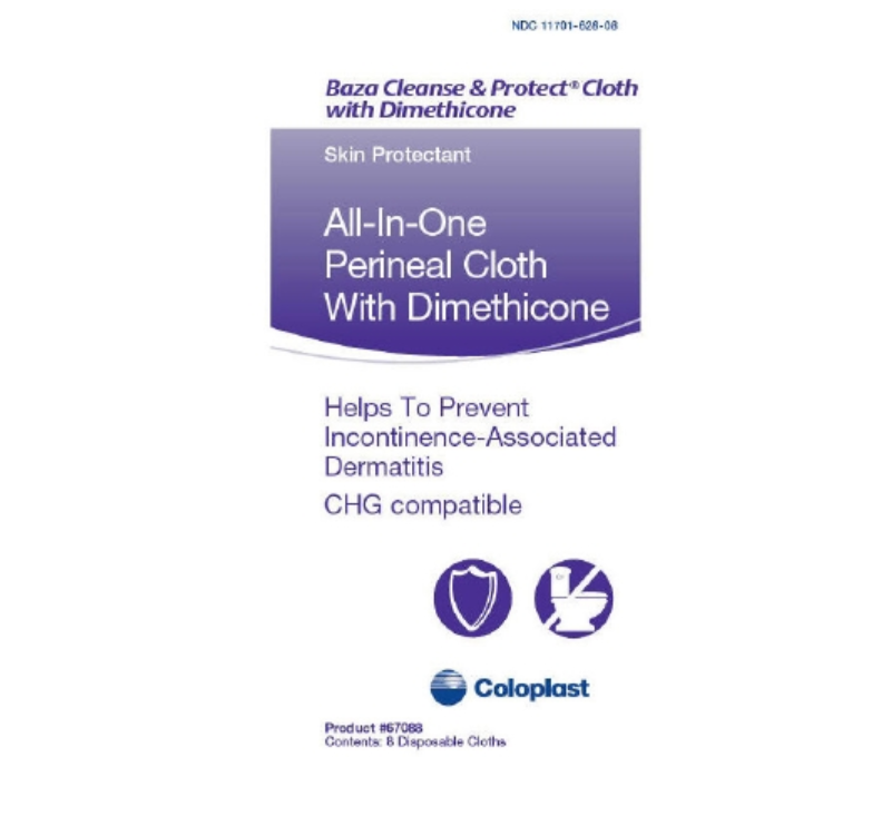 Baza ontinent Care Wipe Cleanse & Protect Soft Pack By Coloplast Corporation