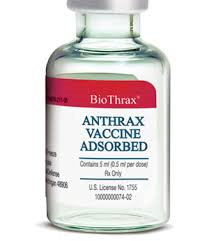 Biothrax Anthrax 5 mL multidose vials containing ten 0.5 mL doses by Emeregent