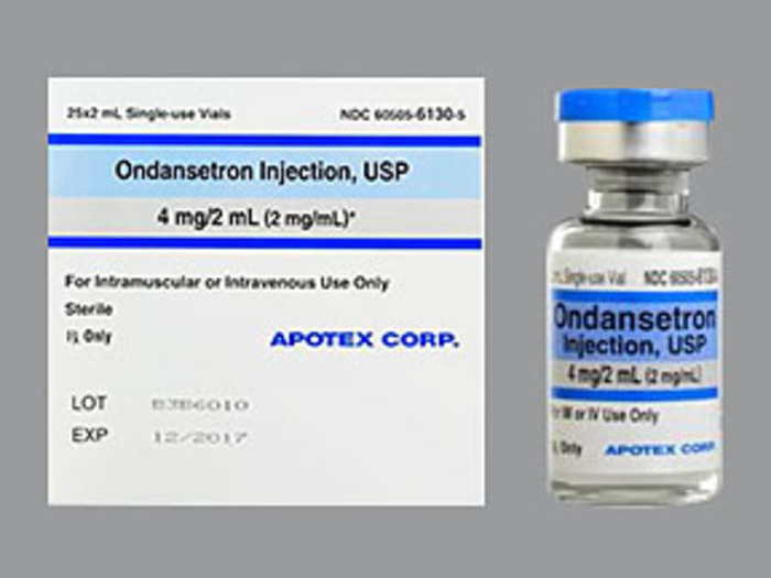 Rx Item-Ondansetron 4MG-2ML 25X2 ML Single Dose Vial by Apotex Pharma USA 
