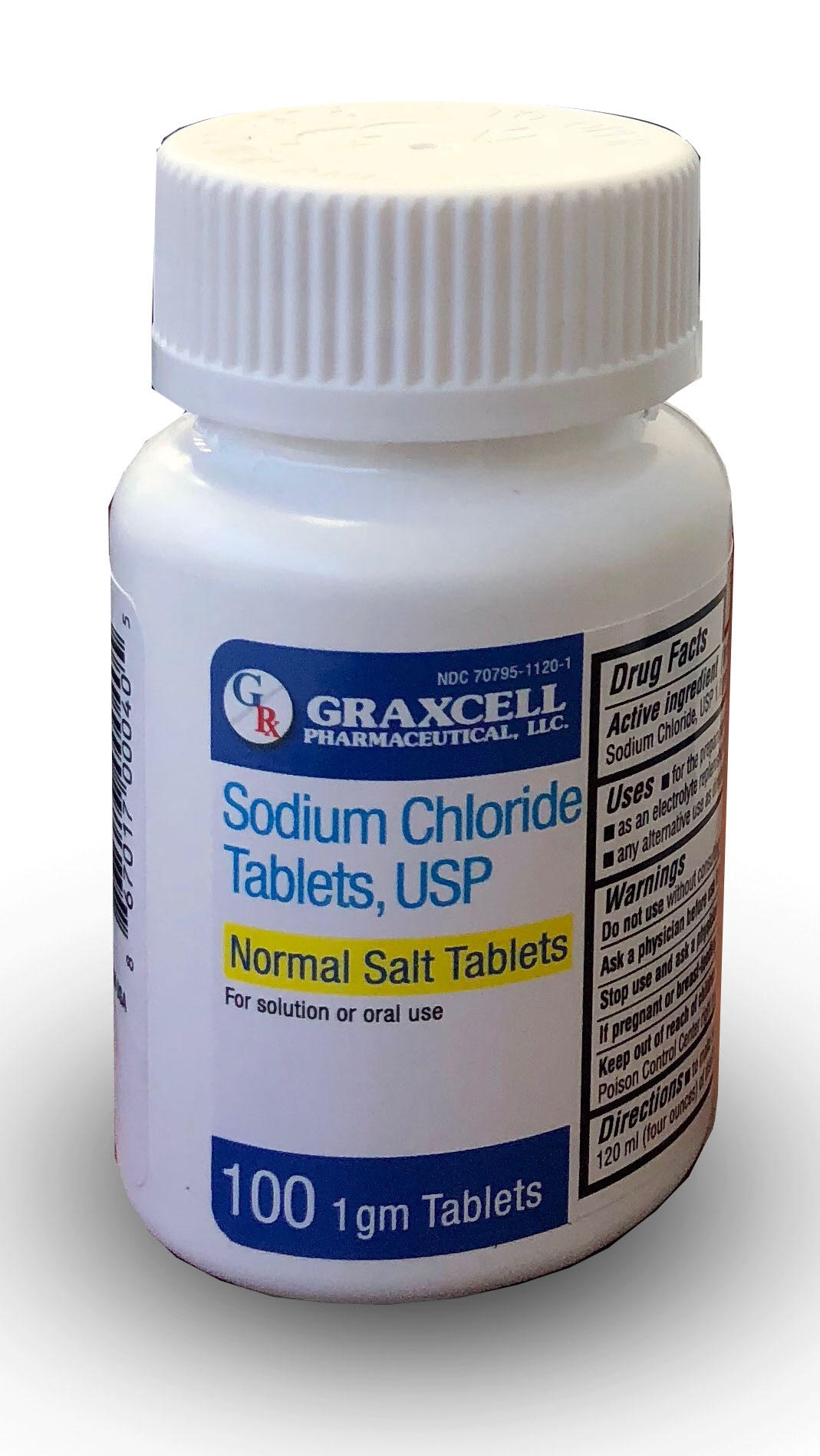 SODIUM CHLORIDE TABLETS 1 GRAM 100 by Graxcell Pharma