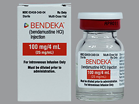 Rx Item-BENDEKA 100MG MDV 4ML INJ VIAL by Teva Pharma 