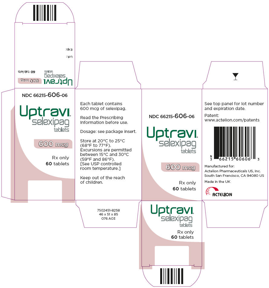 Rx Item-Uptravi Selexipag Tablets 600 Mcg Rx Only 60 Tablets By Actelion Pharma
