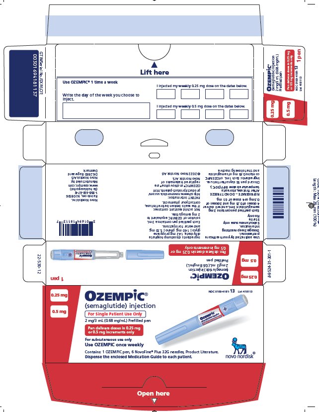 Rx Item-Ozempic 0.25-0.5MG Semaglutide 1.5 ML PFP-Keep Refrigerated - by Novo Nordisk Pharma USA