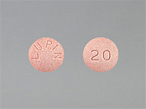 Lisinopril 20 mg tablet