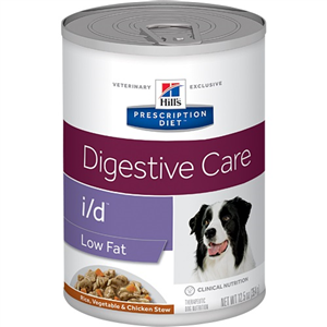 Hills Prescription Diet Canine I/D - - Low Fat Rice Vegetable & Chicken Stew 12