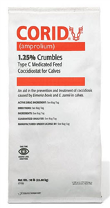 Corid Crumbles 1.25% 50Lbs - Local Delivery Only By Huvepharma