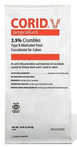 Corid Crumbles 2.5% 50Lbs - Local Delivery Only By Huvepharma