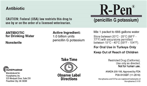 R Pen (Penicillin G Potassium) 1.0Bu By Huvepharma