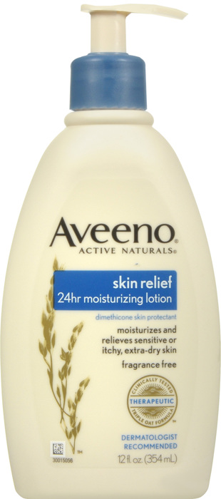 Aveeno Lotion Skin Relief Fragrance Free Moisturizing 12Oz By J&J Consumer