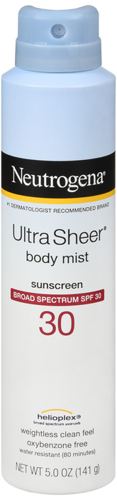 Neutrogena Ultra Sheer SPF 30 Spray 5 oz By J&J Consumer USA 
