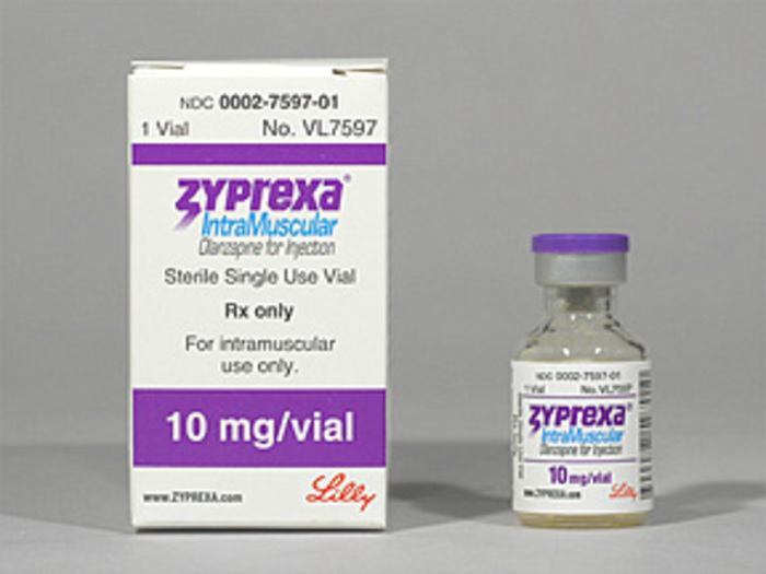 Zyprexa 10mg Vial by Lilly Eli & Co