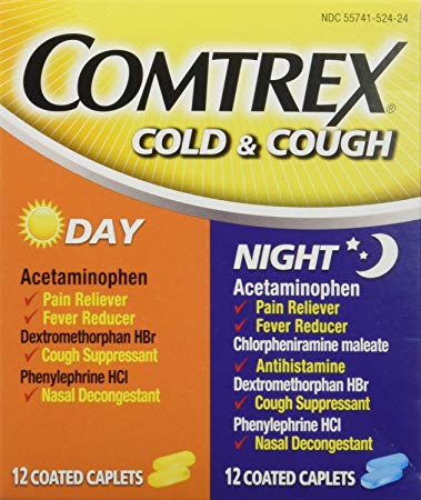 Comtrex Day/Night Cold & Cough 24 Count One Case of 24