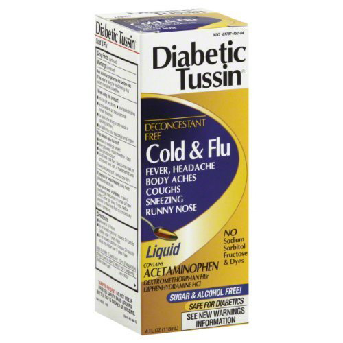 Diabetic Tussin Nite Cold Flu 4 oz By Advanced Vision Research