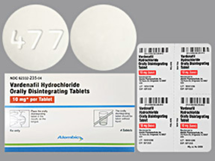 Rx Item-Vardenafil Hcl Gen Staxyn 10Mg Tab 4 By Amneal Pharma Gen Staxyn