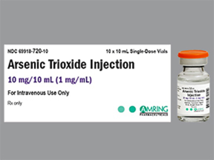 Rx Item-ARSENIC TRIOXIDE 10 MG SDV 10X10 ML Gen Trisenox BY Amring Pharma