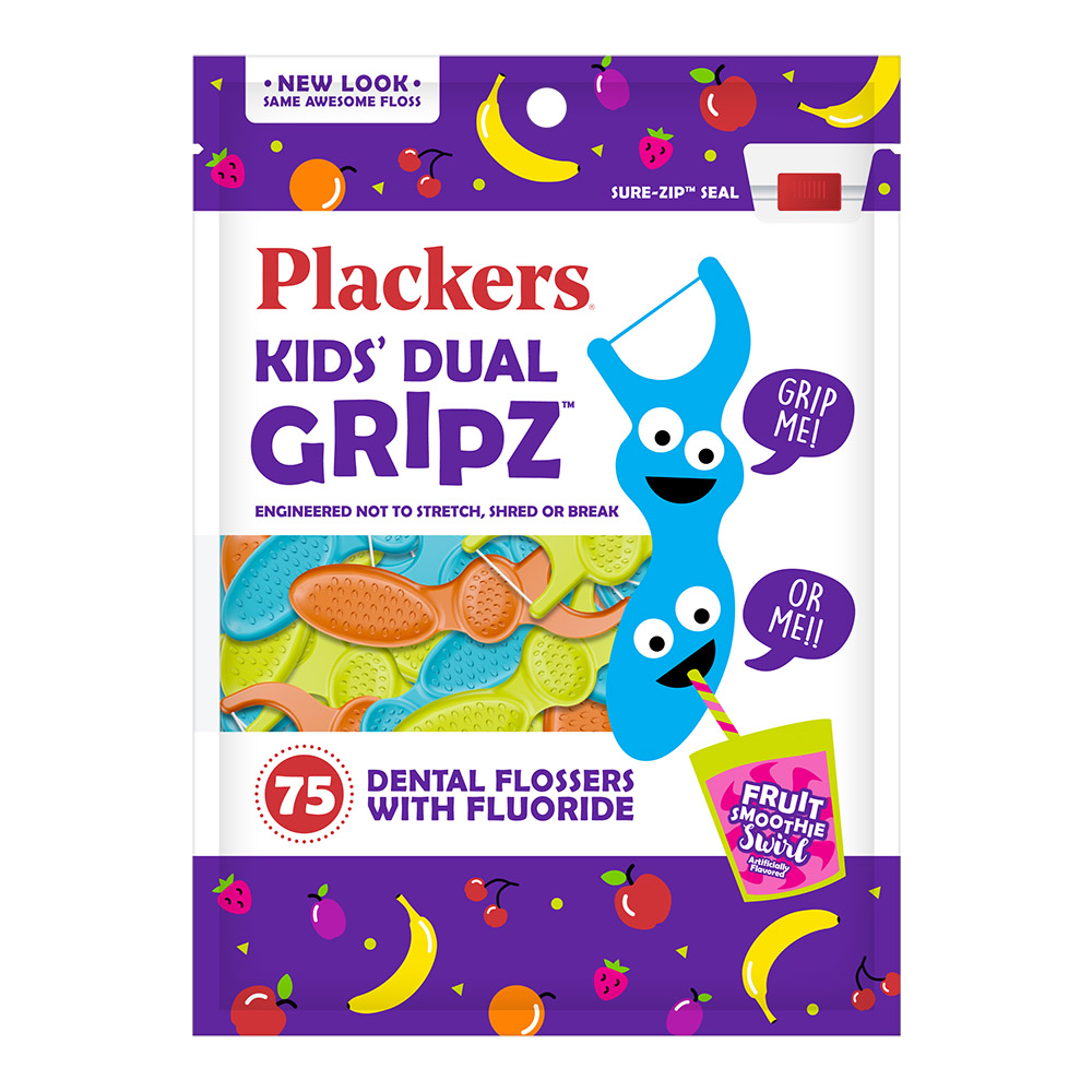 Plackers Flossers Kids Dual Grip 75 Count Case Of 72-11451/303873518-AM-5