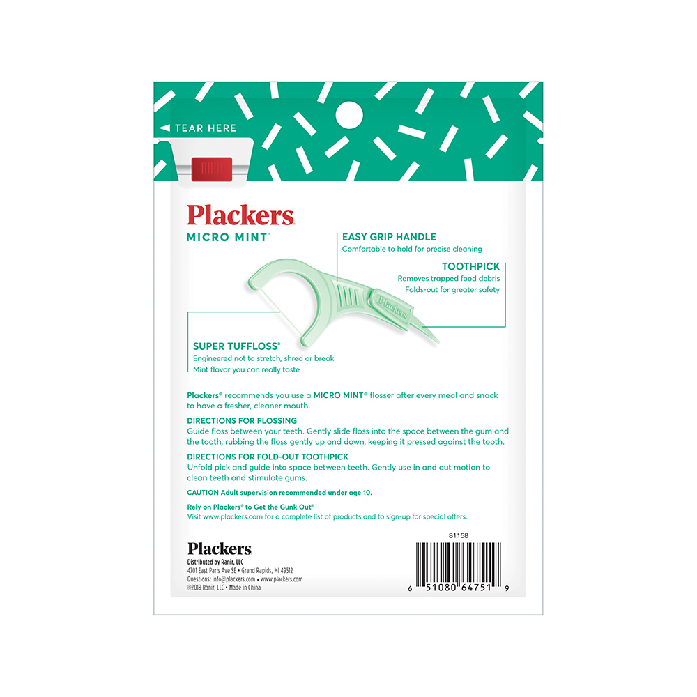 '.Plackers Flossers Micro Mint 3.'