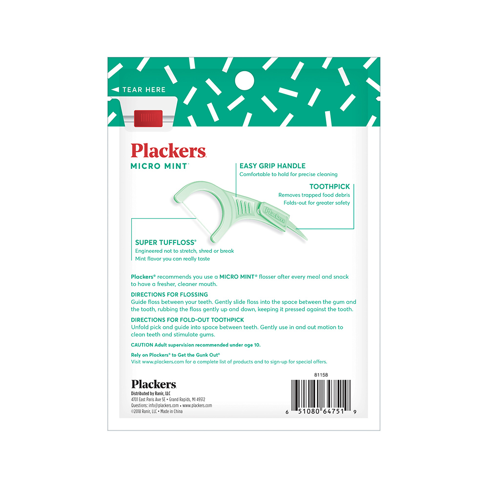 Plackers Flossers Micro Mint 36 Count Case Of 72-64751/303832518-AM-2