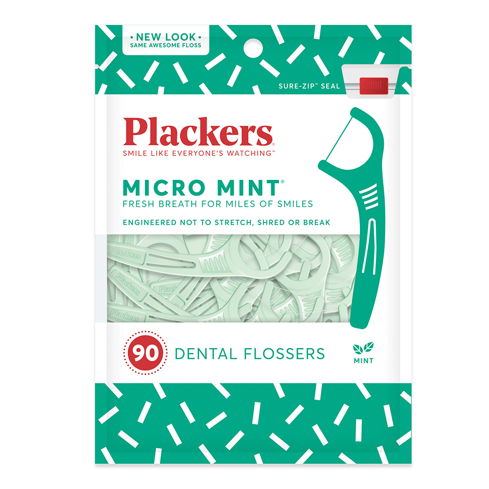 Plackers Flossers Micro Mint 90 Count Case Of 72-19600/D-SA242JR-AM-10