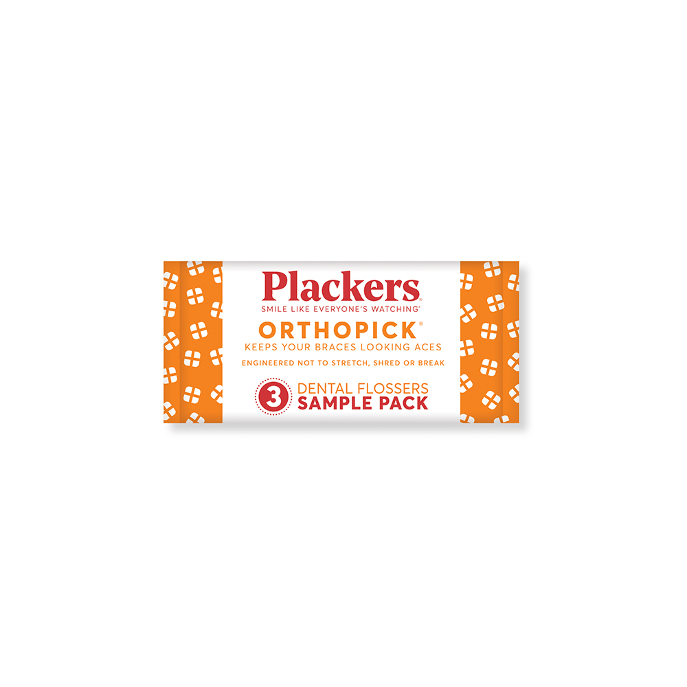 Plackers Flossers Orthopick 3 Count Case Of 540