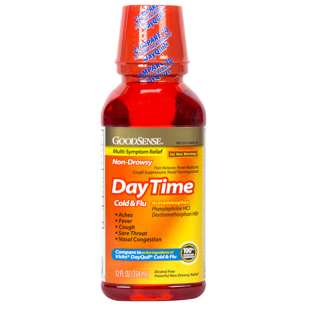 Good Sense One Daily Good Sense Daytime Cold And Flu Multi Symptom Non Drowsy 12 oz