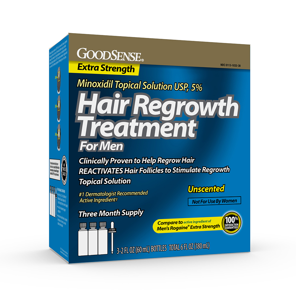 Good Sense Minoxidil Topical Solution 5 For Men 90 Day Gen Rogaine