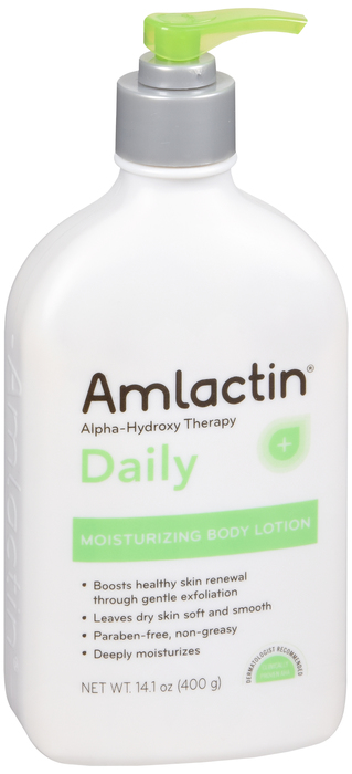 Pack of 12-Amlactin Daily Moisturizing Body Lotion 14 oz By Emerson Healthcare USA 