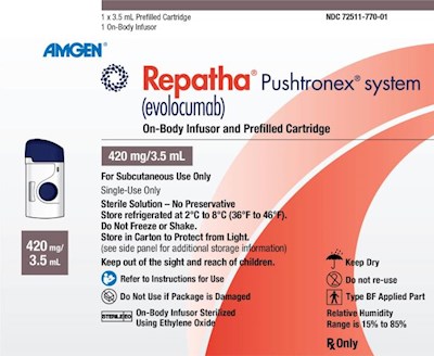 REPATHA 420 MG SYS 3.5 ML by Amgen