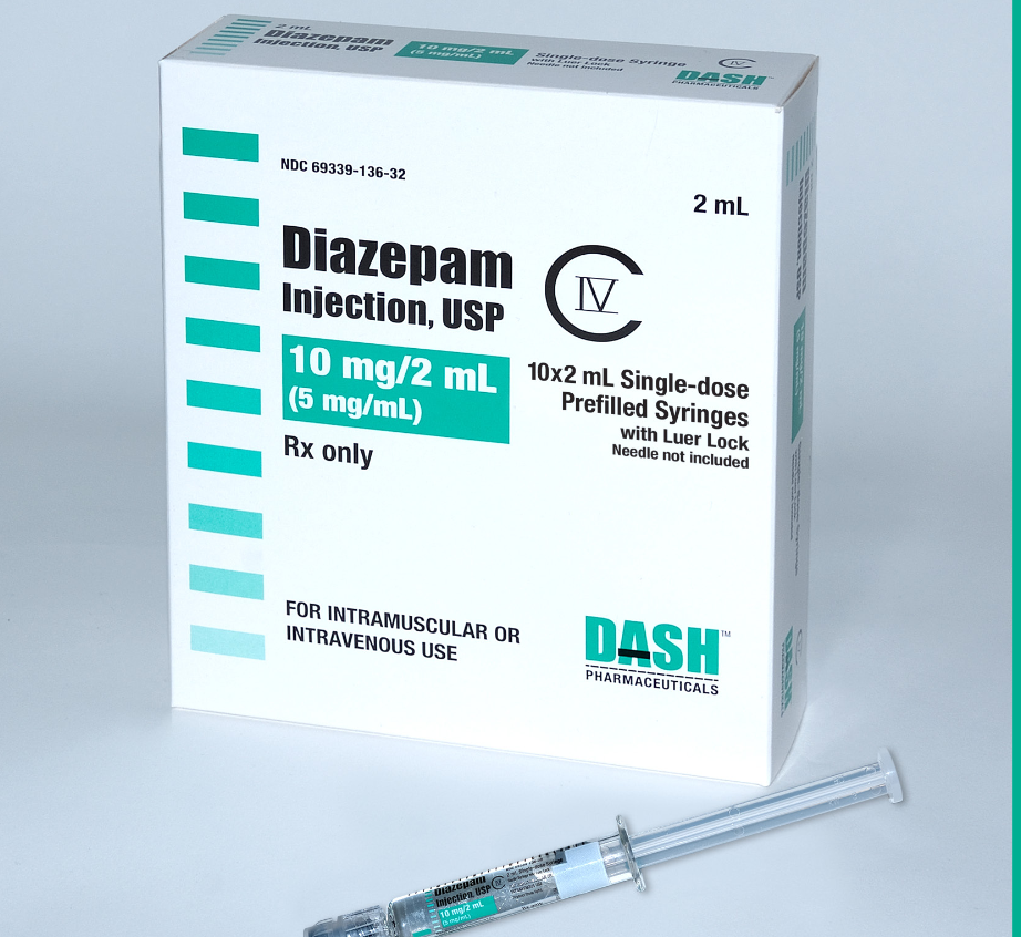 Diazepam injection therapeutic class